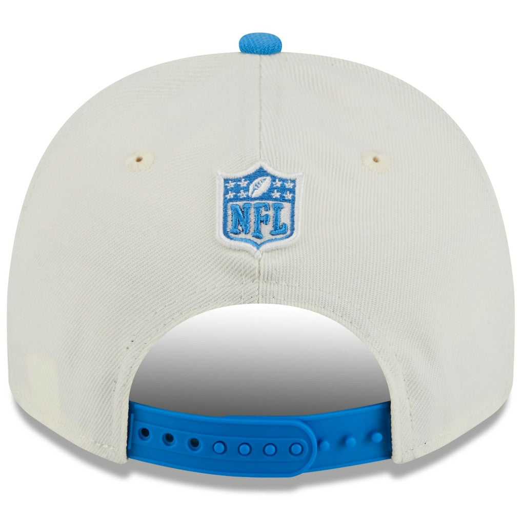 Detroit Lions New Era 2025 NFL Draft A-Frame 9FIFTY Snapback Hat Cream/Blue - NFL