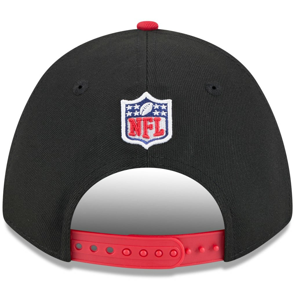 Kansas City Chiefs New Era 2025 NFL Draft 9FORTY A-Frame M-Crown Adjustable Hat Black/Red - NFL