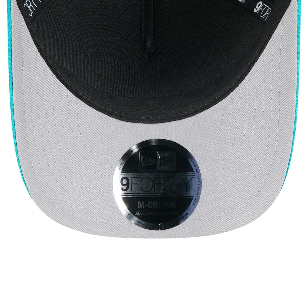 Miami Dolphins New Era 2025 NFL Draft 9FORTY A-Frame M-Crown Adjustable Hat Black/Aqua - NFL