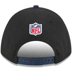 New England Patriots New Era 2025 NFL Draft 9FORTY A-Frame M-Crown Adjustable Hat Black/Navy - NFL