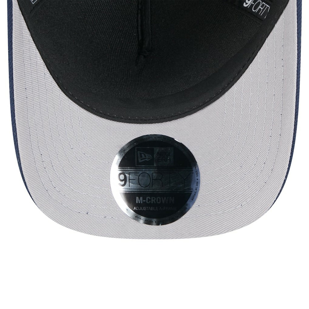 New England Patriots New Era 2025 NFL Draft 9FORTY A-Frame M-Crown Adjustable Hat Black/Navy - NFL