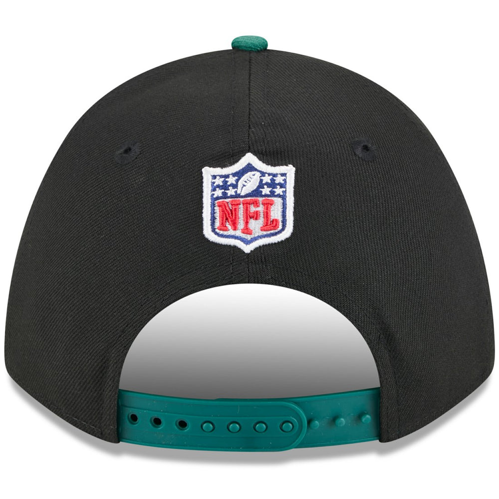 New York Jets New Era 2025 NFL Draft 9FORTY A-Frame M-Crown Adjustable Hat Black/Green - NFL