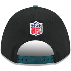 Philadelphia Eagles New Era 2025 NFL Draft 9FORTY A-Frame M-Crown Adjustable Hat Black/Midnight Green - NFL