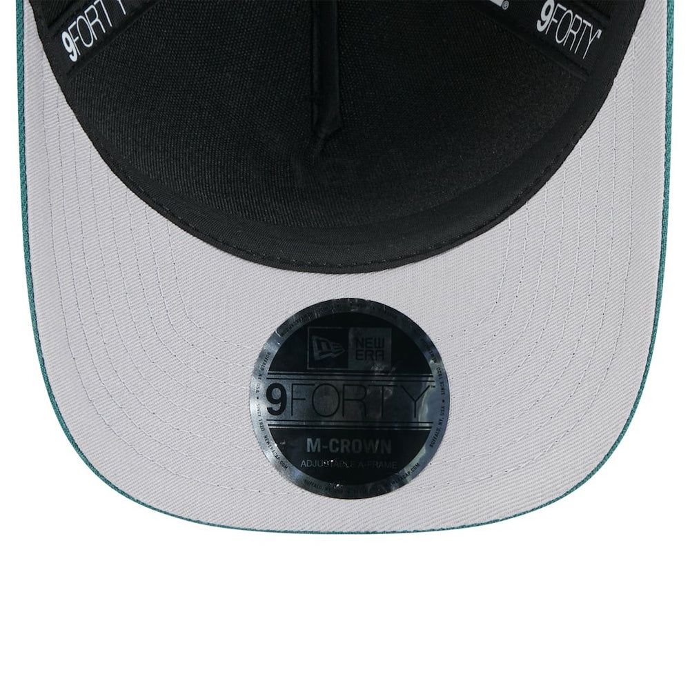 Philadelphia Eagles New Era 2025 NFL Draft 9FORTY A-Frame M-Crown Adjustable Hat Black/Midnight Green - NFL
