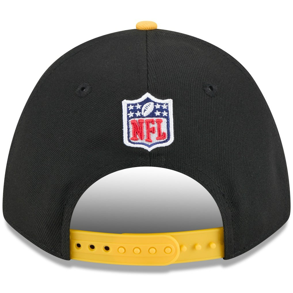 Pittsburgh Steelers New Era 2025 NFL Draft 9FORTY A-Frame M-Crown Adjustable Hat Black/Gold - NFL