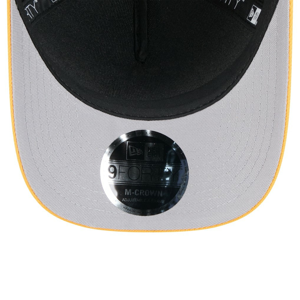 Pittsburgh Steelers New Era 2025 NFL Draft 9FORTY A-Frame M-Crown Adjustable Hat Black/Gold - NFL
