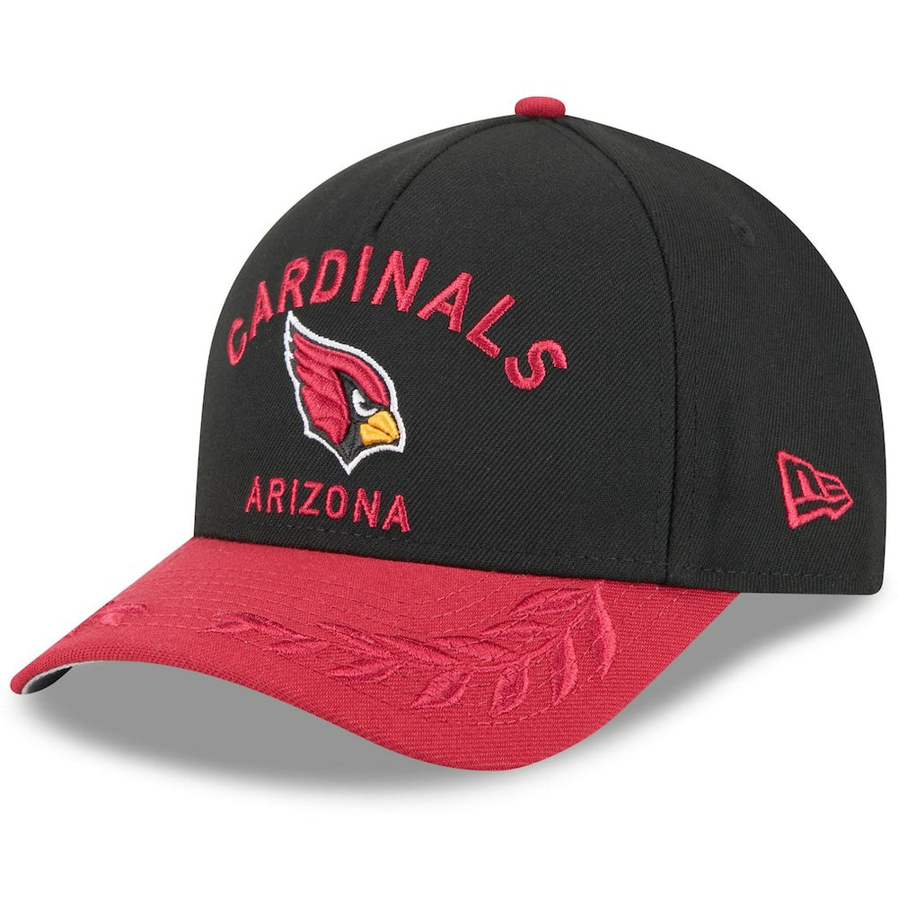 Arizona Cardinals New Era 2025 NFL Draft 9FORTY A-Frame M-Crown Adjustable Hat Black/Cardinal - NFL