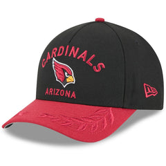 Arizona Cardinals New Era 2025 NFL Draft 9FORTY A-Frame M-Crown Adjustable Hat Black/Cardinal - NFL