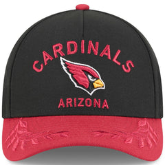 Arizona Cardinals New Era 2025 NFL Draft 9FORTY A-Frame M-Crown Adjustable Hat Black/Cardinal - NFL