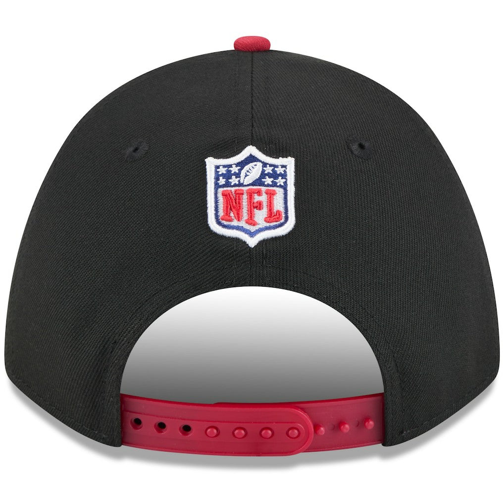 Arizona Cardinals New Era 2025 NFL Draft 9FORTY A-Frame M-Crown Adjustable Hat Black/Cardinal - NFL