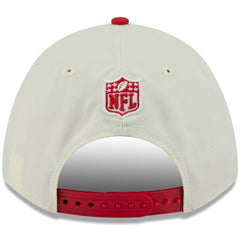 Kansas City Chiefs New Era 2025 NFL Draft 9FORTY A-Frame M-Crown Adjustable Hat Cream/Red - NFL