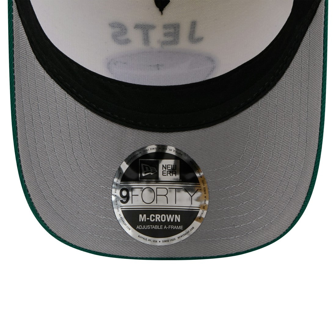 New York Jets New Era 2025 NFL Draft 9FORTY A-Frame M-Crown Adjustable Hat Cream/Green - NFL