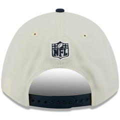 Tennessee Titans New Era 2025 NFL Draft 9FORTY A-Frame M-Crown Adjustable Hat Cream/Navy - NFL