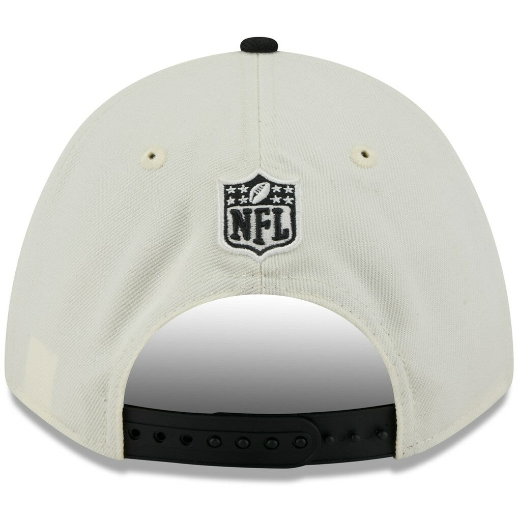 Cincinnati Bengals New Era 2025 NFL Draft 9FORTY A-Frame M-Crown Adjustable Hat Cream/Black - NFL
