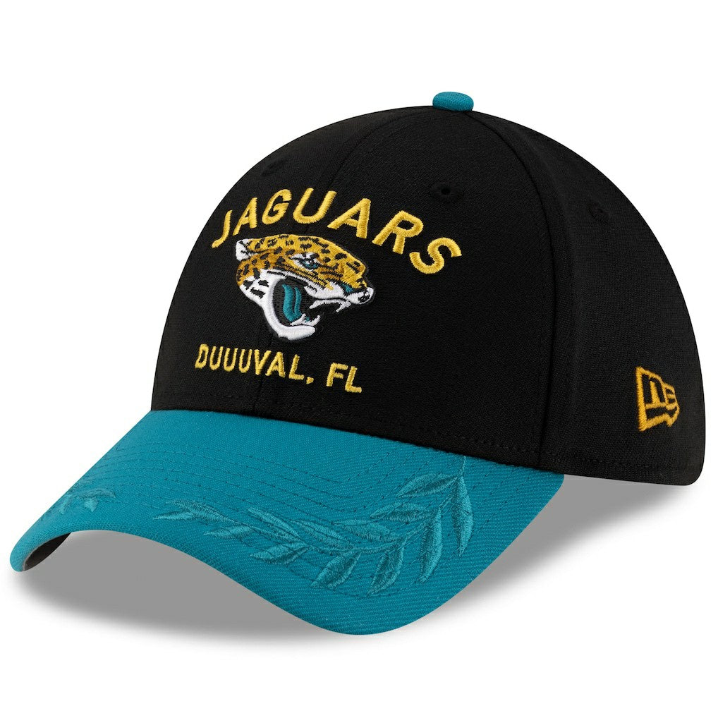 Jacksonville Jaguars New Era 2025 NFL Draft 39THIRTY Flex Hat Black/Teal - NFL