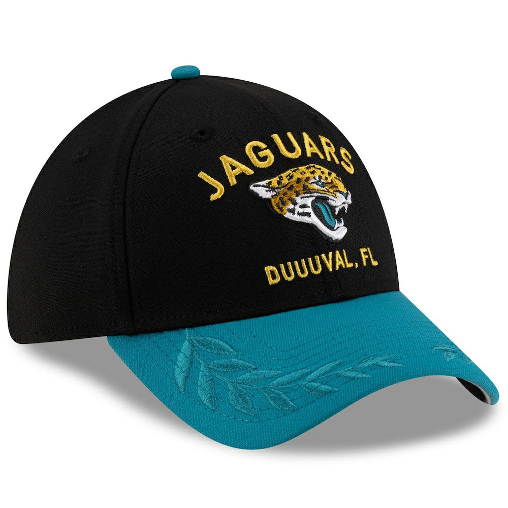 Jacksonville Jaguars New Era 2025 NFL Draft 39THIRTY Flex Hat Black/Teal - NFL