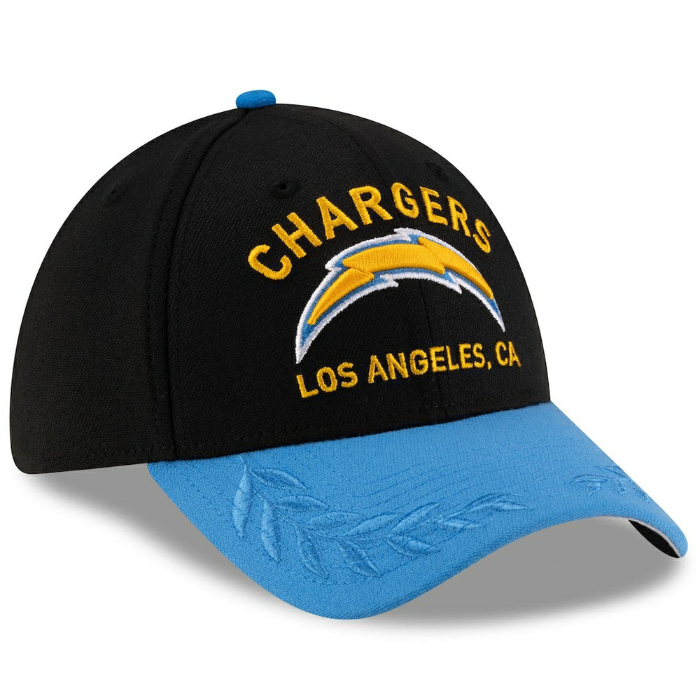 Los Angeles Chargers New Era 2025 NFL Draft 39THIRTY Flex Hat Black/Powder Blue - NFL