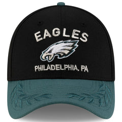 Philadelphia Eagles New Era 2025 NFL Draft 39THIRTY Flex Hat Black/Midnight Green - NFL