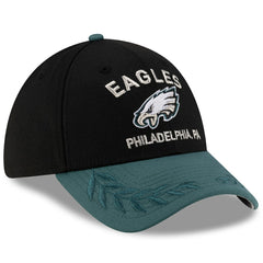 Philadelphia Eagles New Era 2025 NFL Draft 39THIRTY Flex Hat Black/Midnight Green - NFL