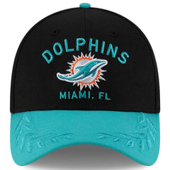 Miami Dolphins New Era 2025 NFL Draft 39THIRTY Flex Hat Black/Aqua - NFL