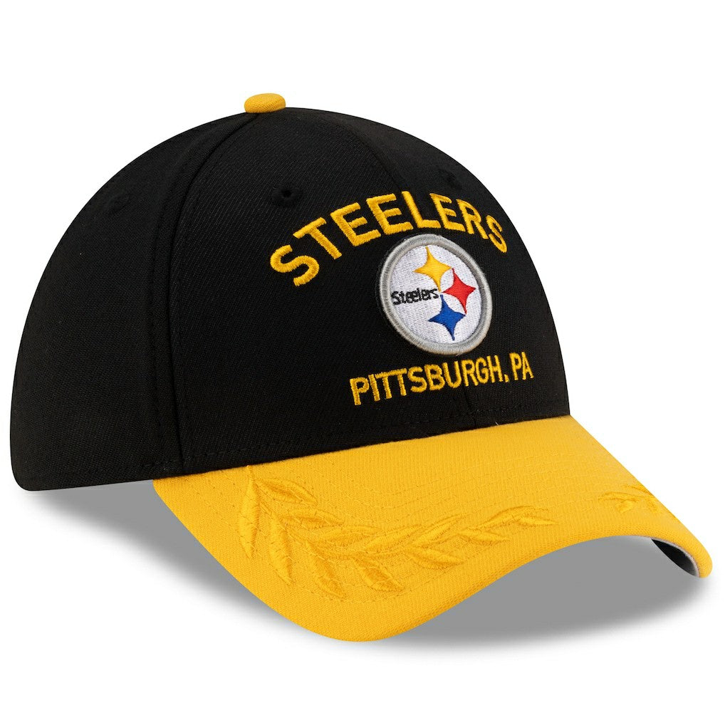 Pittsburgh Steelers New Era 2025 NFL Draft 39THIRTY Flex Hat Black/Gold - NFL