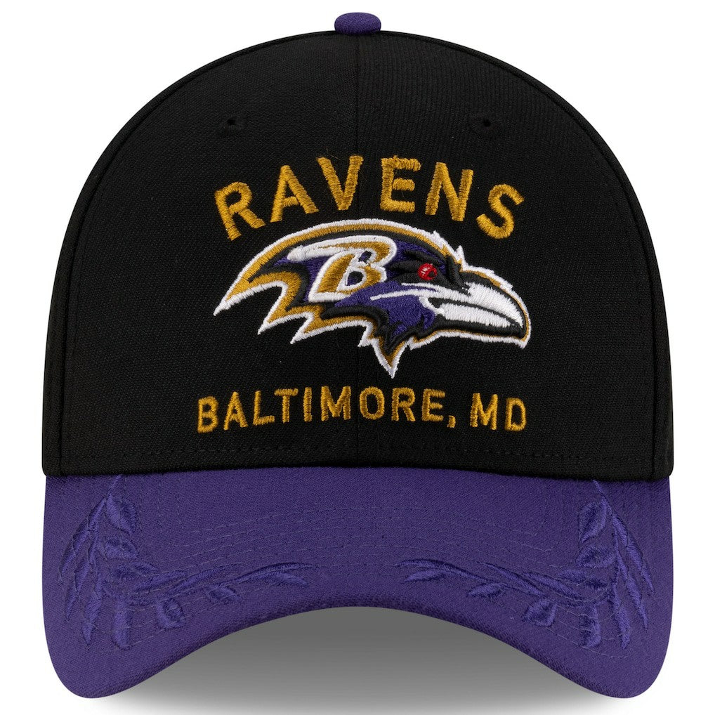 Baltimore Ravens New Era 2025 NFL Draft 39THIRTY Flex Hat Black/Purple - NFL