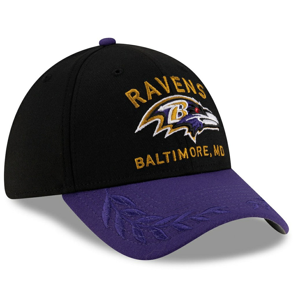 Baltimore Ravens New Era 2025 NFL Draft 39THIRTY Flex Hat Black/Purple - NFL