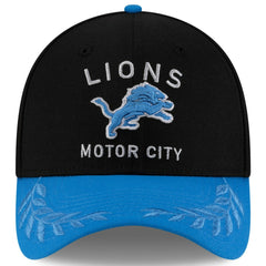 Detroit Lions New Era 2025 NFL Draft 39THIRTY Flex Hat Black/Blue - NFL