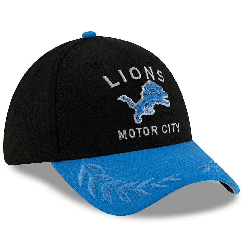 Detroit Lions New Era 2025 NFL Draft 39THIRTY Flex Hat Black/Blue - NFL