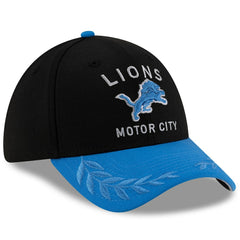 Detroit Lions New Era 2025 NFL Draft 39THIRTY Flex Hat Black/Blue - NFL