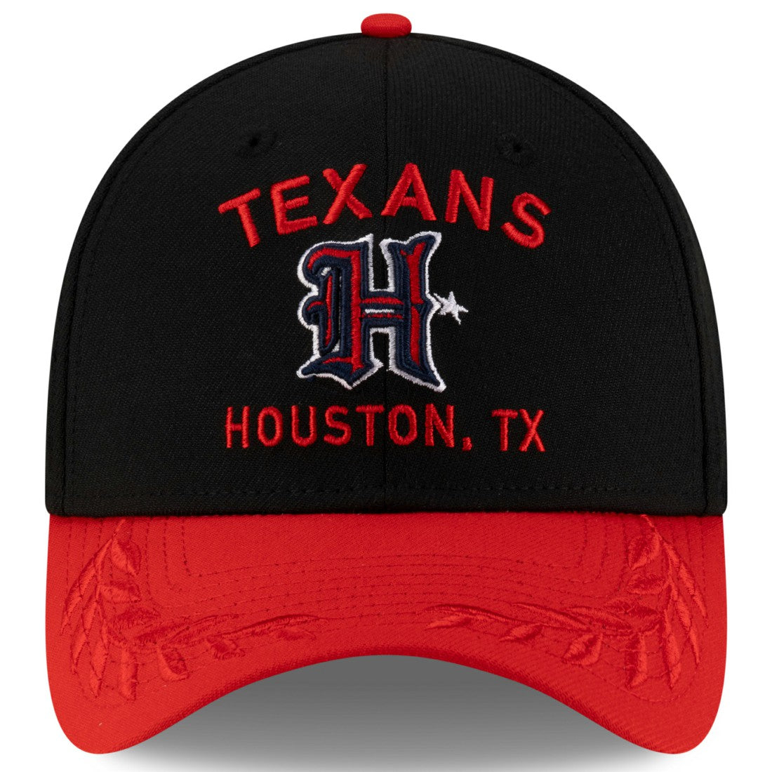 Houston Texans New Era 2025 NFL Draft 39THIRTY Flex Hat Black/Red - NFL