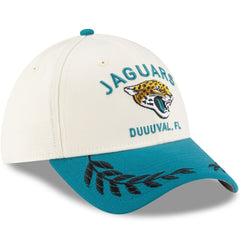 Jacksonville Jaguars New Era 2025 NFL Draft 39THIRTY Flex Hat Cream/Teal - NFL