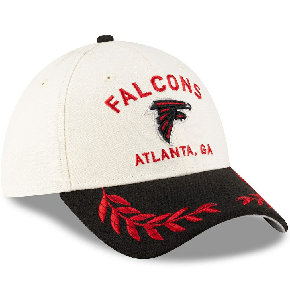 Atlanta Falcons New Era 2025 NFL Draft 39THIRTY Flex Hat Cream/Black - NFL