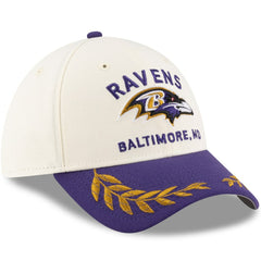 Baltimore Ravens New Era 2025 NFL Draft 39THIRTY Flex Hat Cream/Purple - NFL