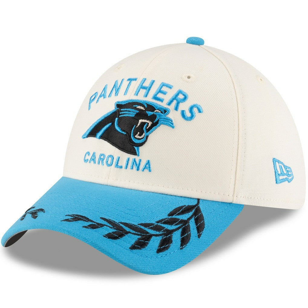 Carolina Panthers New Era 2025 NFL Draft 39THIRTY Flex Hat Cream/Blue - NFL