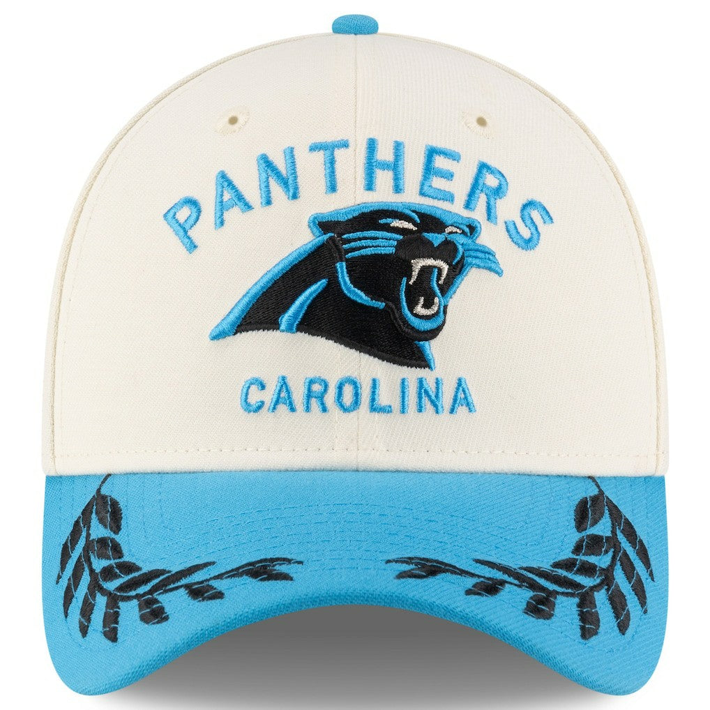 Carolina Panthers New Era 2025 NFL Draft 39THIRTY Flex Hat Cream/Blue - NFL