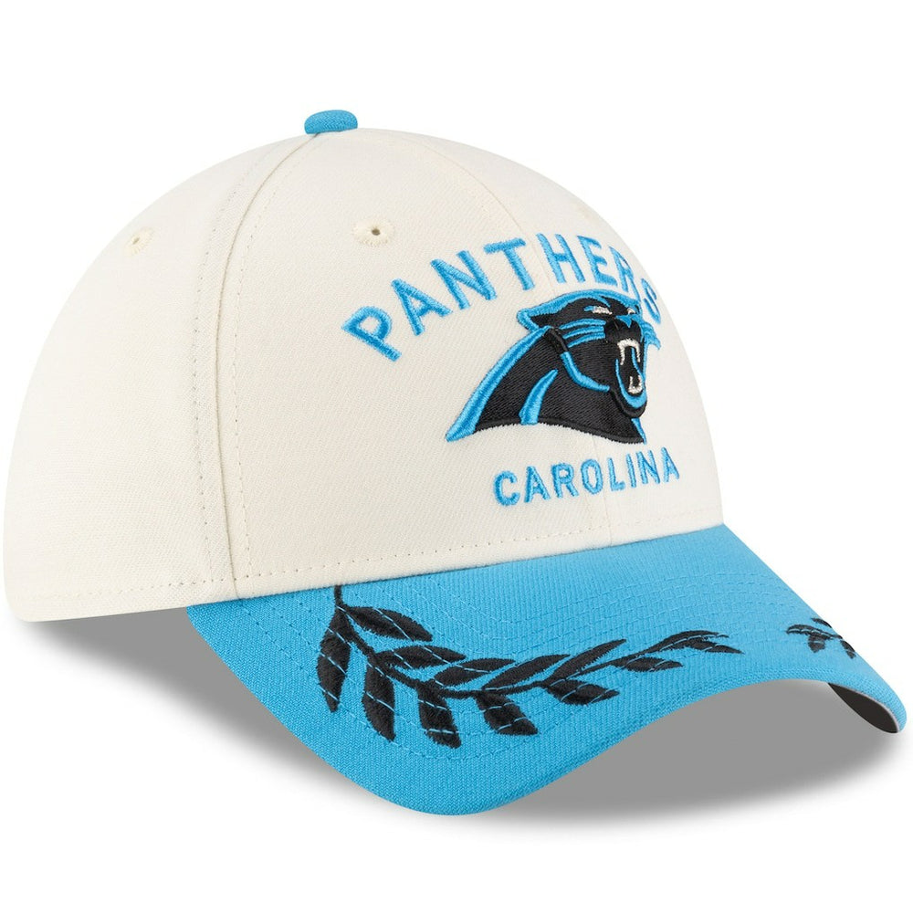 Carolina Panthers New Era 2025 NFL Draft 39THIRTY Flex Hat Cream/Blue - NFL