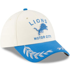Detroit Lions New Era 2025 NFL Draft 39THIRTY Flex Hat Cream/Blue - NFL