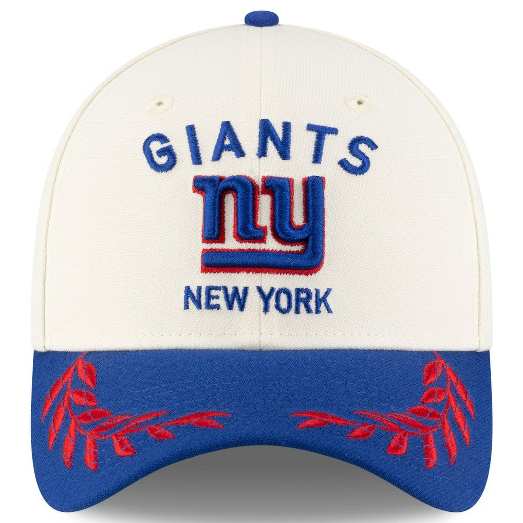 New York Giants New Era 2025 NFL Draft 39THIRTY Flex Hat Cream/Royal - NFL