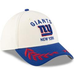 New York Giants New Era 2025 NFL Draft 39THIRTY Flex Hat Cream/Royal - NFL