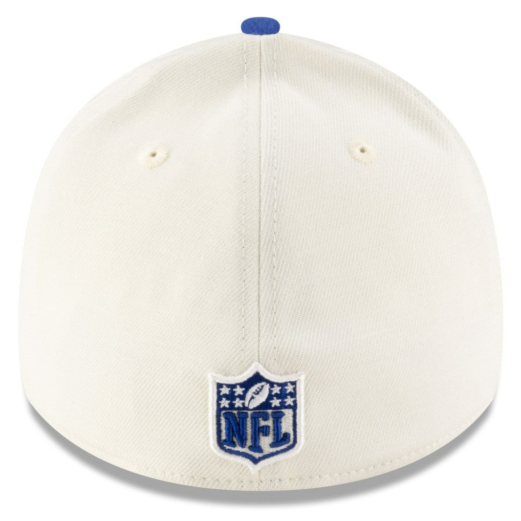 New York Giants New Era 2025 NFL Draft 39THIRTY Flex Hat Cream/Royal - NFL