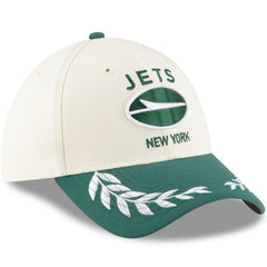 New York Jets New Era 2025 NFL Draft 39THIRTY Flex Hat Cream/Green - NFL