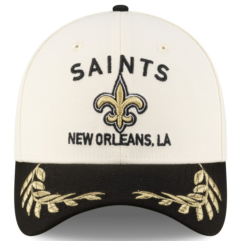 New Orleans Saints New Era 2025 NFL Draft 39THIRTY Flex Hat Cream/Black - NFL