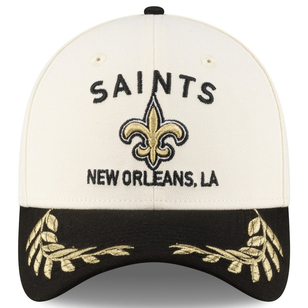 New Orleans Saints New Era 2025 NFL Draft 39THIRTY Flex Hat Cream/Black - NFL