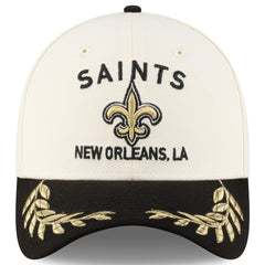 New Orleans Saints New Era 2025 NFL Draft 39THIRTY Flex Hat Cream/Black - NFL