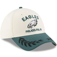 Philadelphia Eagles New Era 2025 NFL Draft 39THIRTY Flex Hat Cream/Midnight Green - NFL