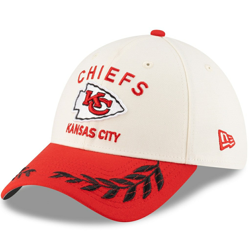 Kansas City Chiefs New Era 2025 NFL Draft 39THIRTY Flex Hat Cream/Red - NFL