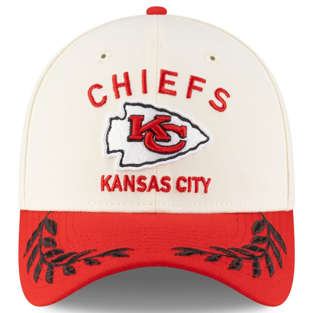 Kansas City Chiefs New Era 2025 NFL Draft 39THIRTY Flex Hat Cream/Red - NFL
