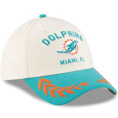Miami Dolphins New Era 2025 NFL Draft 39THIRTY Flex Hat Cream/Aqua - NFL