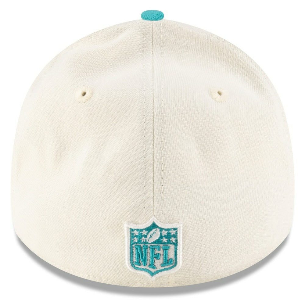 Miami Dolphins New Era 2025 NFL Draft 39THIRTY Flex Hat Cream/Aqua - NFL